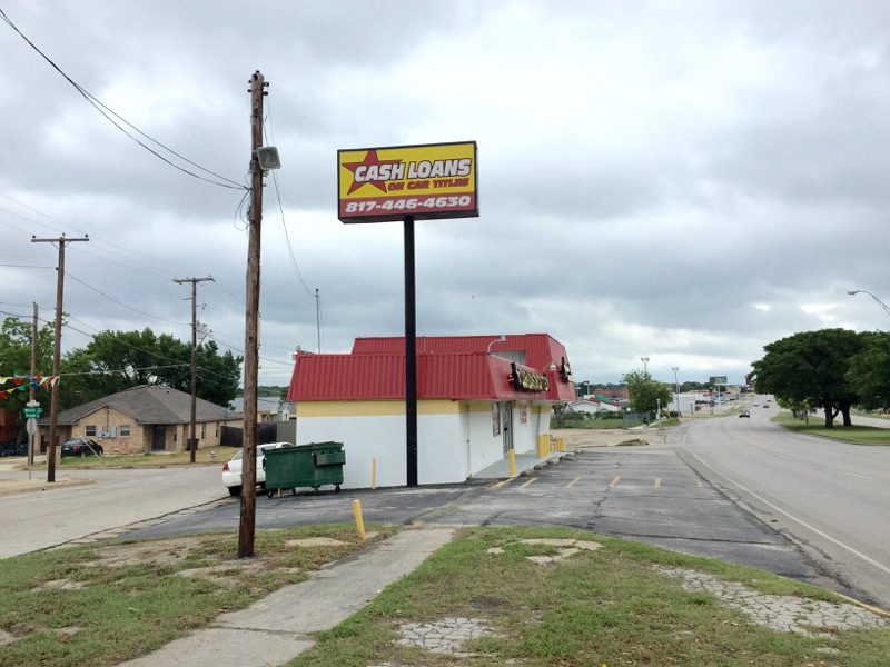payday loans and check cashing store